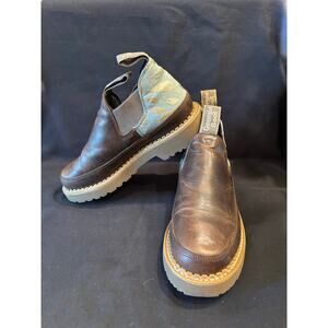 Cute! Women’s Georgia Boot Shoes Romeo Leather Feather Design, size 9